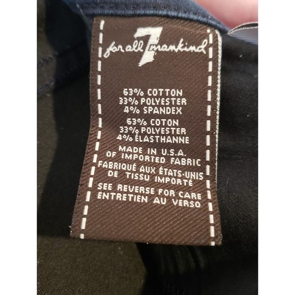 Women's, 7 For All Mankind, 29, 30W X 32L, LDark Blue - Picture 6 of 6